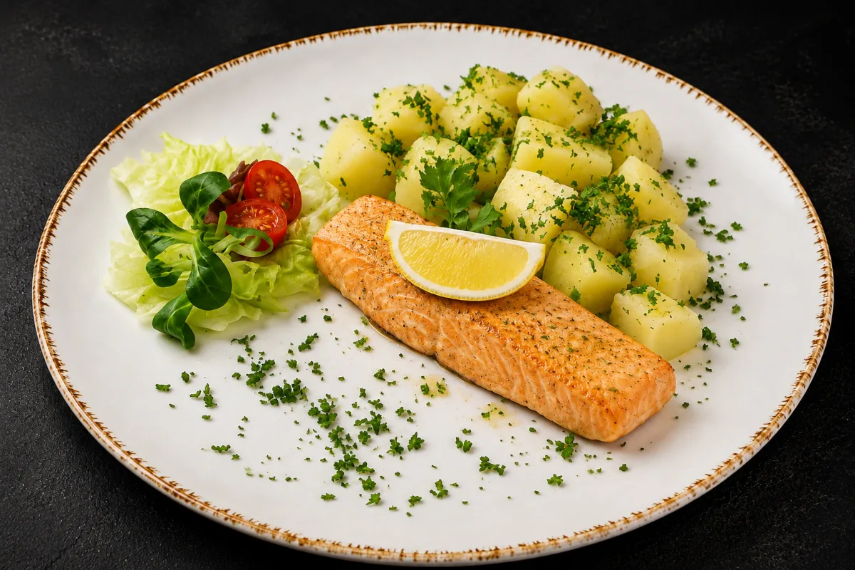 180 g Grilovaný steak z lososa
